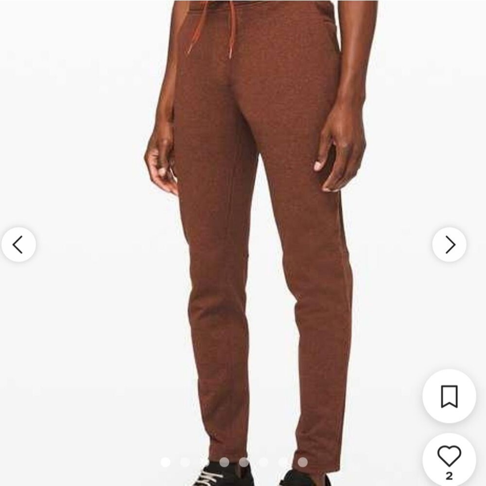 Lululemon Mens City Sweat Joggers *Thermo Dark Teracotta